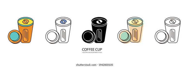 COFFE CUP vector type icon