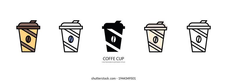 COFFE CUP vector type icon