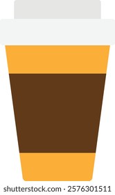 Coffe Drink Cup Icon Vector Flat Illustration