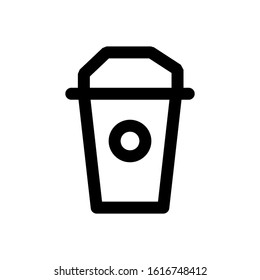 Coffe drink icon vector illustration logo template for many purpose. Isolated on white background.