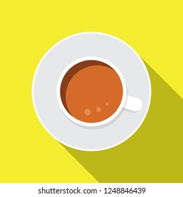 coffe flat icon,top view style,esp10