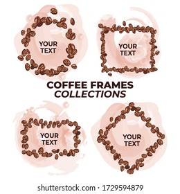 Coffe Frames Collections . This is a Coffe Frames Collections Vector. all of this object or assets is separated and ready to editable.