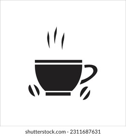 coffe glass line new vector icon