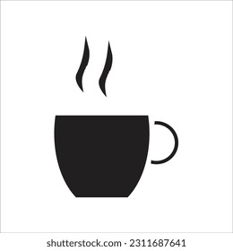 coffe glass line new vector icon