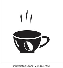 coffe glass line new vector icon