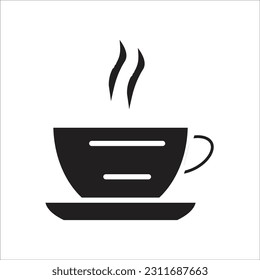 coffe glass line new vector icon