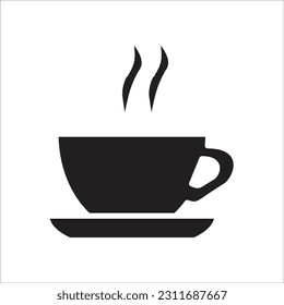 coffe glass line new vector icon