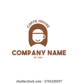 Coffe House Vector Logo Concept. Modern, ,Friendly, Simple, And Eyecatchy