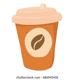 Coffe icon. cartoon illustration of coffe vector icon for web