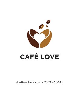 Coffe icon vector logo design with creative concept Premium Vector