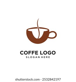 Coffe-Symbol, Vektorlogo-Design mit kreativem Konzept Premium Vector