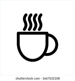 Coffe icon vector simple design.