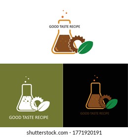 coffe laboratorium innovation of recipe illustration vector logo