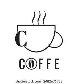 COFFE LATER LOGO IN BLACK AND WHITE VERSION