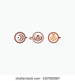 coffe latte logo vector file