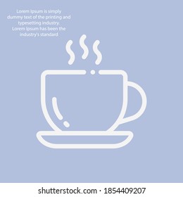 Coffe line icon, outline vector illustration.