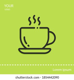 Coffe line icon, outline vector illustration.