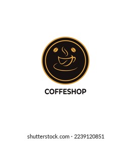 Coffe Logo Design Vector Illustration