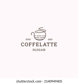 Coffe logo icon design template vector illustration