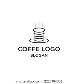 Coffe logo icon design template vector illustration