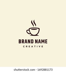 Coffe logo template design in Vector illustration 