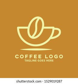 COFFE LOGO TEMPLATE. COFFE SHOP LOGO DESIGN VECTOR ILLUSTRATION.