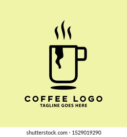 COFFE LOGO TEMPLATE. COFFE SHOP LOGO DESIGN VECTOR ILLUSTRATION.