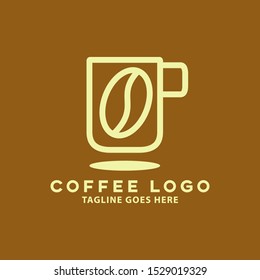 COFFE LOGO TEMPLATE. COFFE SHOP LOGO DESIGN VECTOR ILLUSTRATION.