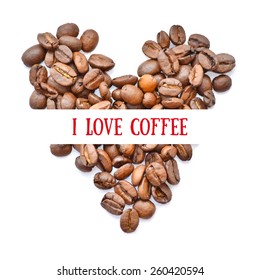 Coffe love realistic vector card, great for your design