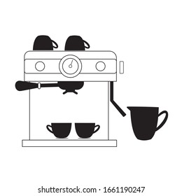 coffe machine icon vector ilustration