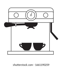 coffe machine icon vector ilustration