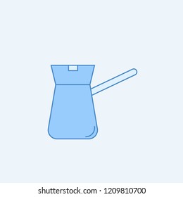 coffe maker 2 colored line icon. Simple blue and white element illustration. coffe maker concept outline symbol design from kitchen set