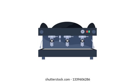 Coffe Maschine isolated vector illustration