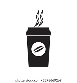 coffe paper cup line new vector icon