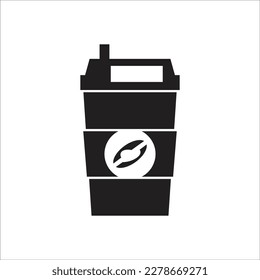coffe paper cup line new vector icon