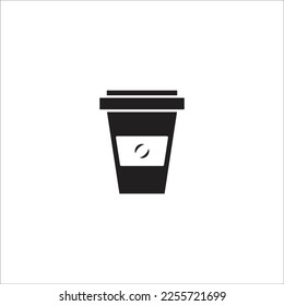 coffe papper cup vector line new icon