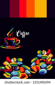 Coffe poster from wpap style