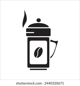 coffe pot icon line new template
