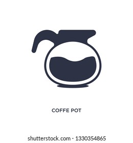 coffe pot icon. Simple element illustration from bistro and restaurant concept. coffe pot editable symbol design on white background. Can be use for web and mobile.
