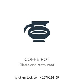 Coffe pot icon vector. Trendy flat coffe pot icon from bistro and restaurant collection isolated on white background. Vector illustration can be used for web and mobile graphic design, logo, eps10