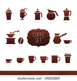 Coffe Set. Coffee Icon