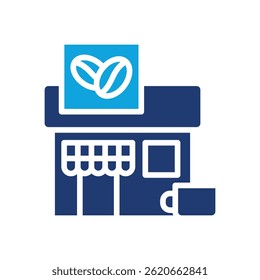 Coffe Shop Icon Mixed Vector Illustration