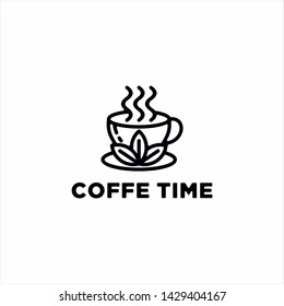 coffe shop vector logo design 