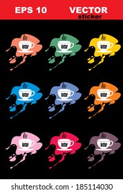 coffe, sticker