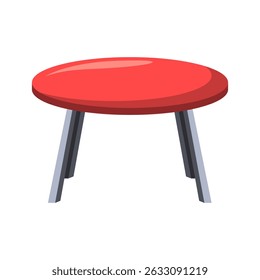 Ilustración vectorial de mesa de café ideal para el diseño de interiores y la decoración del hogar