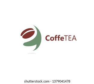 Coffe Tea Logo Concept Stock Vector (Royalty Free) 1379041478 ...