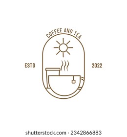 Coffe And Tea Outline Logo