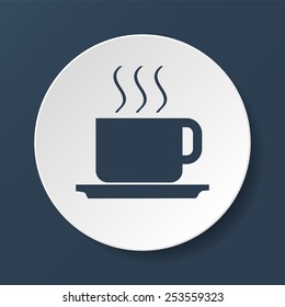 coffe vector illustration. Flat design style EPS