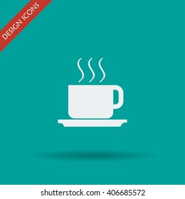 coffe vector illustration. Flat design style EPS
