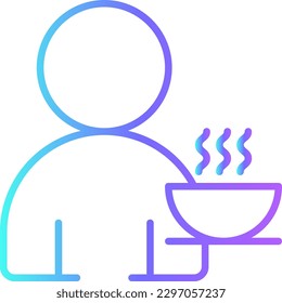 Coffebreak Business people icon with blue duotone style. cup, grinder, drink, beverage, machine, barista, coffee. Vector illustration